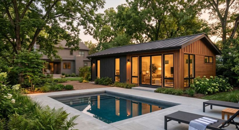 Backyard home + plunge pool